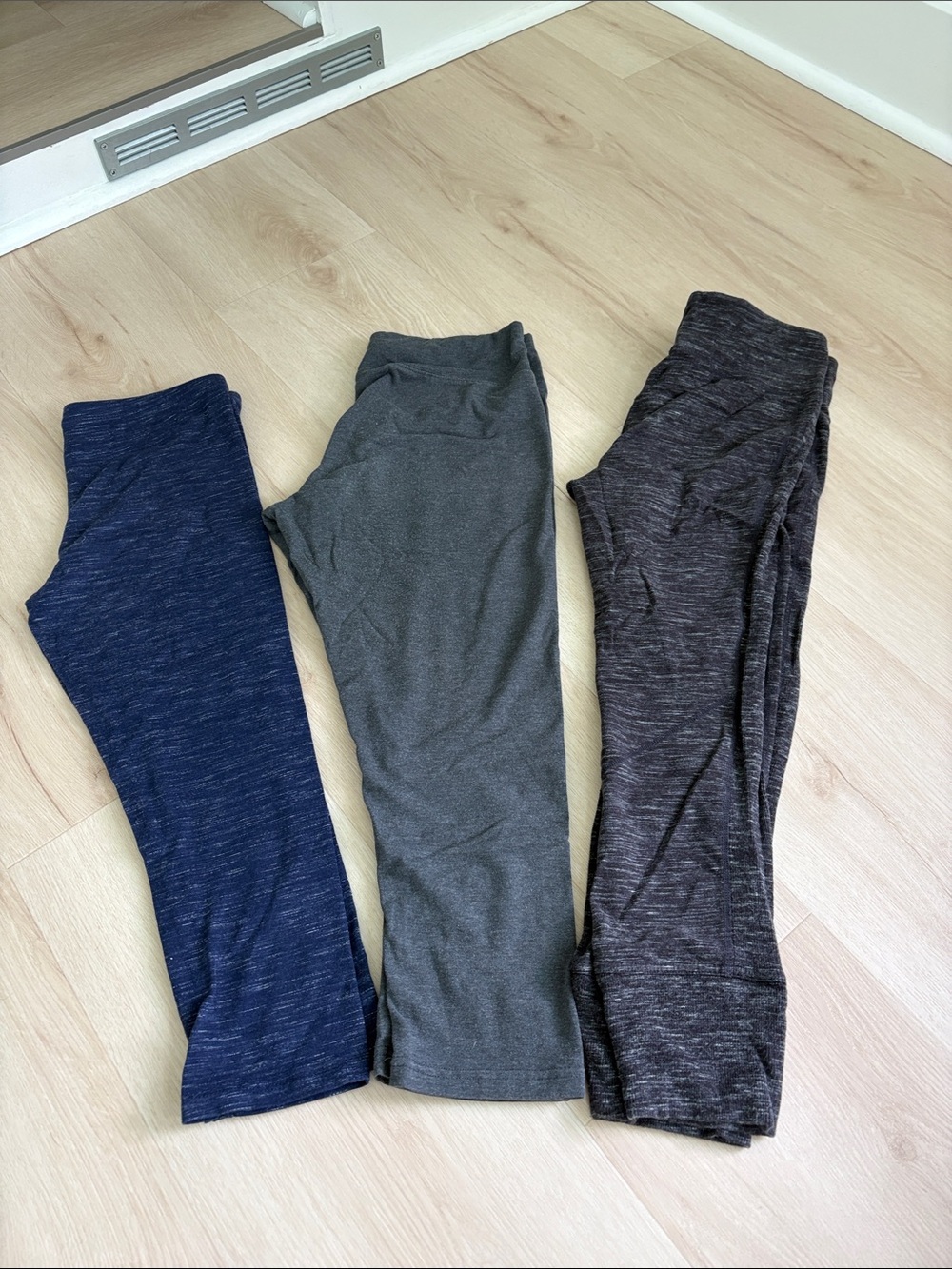 Stretch Leggings - Gray, Navy & Charcoal - Comfortable Everyday Bottoms